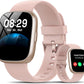 Smart Watch with Alexa Built-in, 1.83" HD Touchscreen Fitness Tracker with Bluetooth Calling, Fitness Watch with Heart Rate/Sleep Monitor/120+ Sports, IP68 Waterproof Smartwatch for Android iOS, Pink