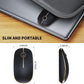 VssoPlor Wireless Mouse, 2.4G Slim Portable Computer Laptop Mouse with Nano Receiver Quiet Silent Optical Mice for Notebook, PC, Laptop, Computer-Black and Gold