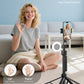 acer Auto Face Tracking Tripod for iPhone/Cell Phone/Android/Camera with Light and Remote, 64", No App, 360°Rotating Tripod Selfie Stick for Tiktok YouTube Vlog Live Streaming Video Recording