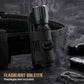 LIVANS Tactical Flashlight Pouch Holster, Rotatable Flashlight Holder Belt Clip Tactical Torch Carry Case with 360 Degree Carabiner Reel Clip