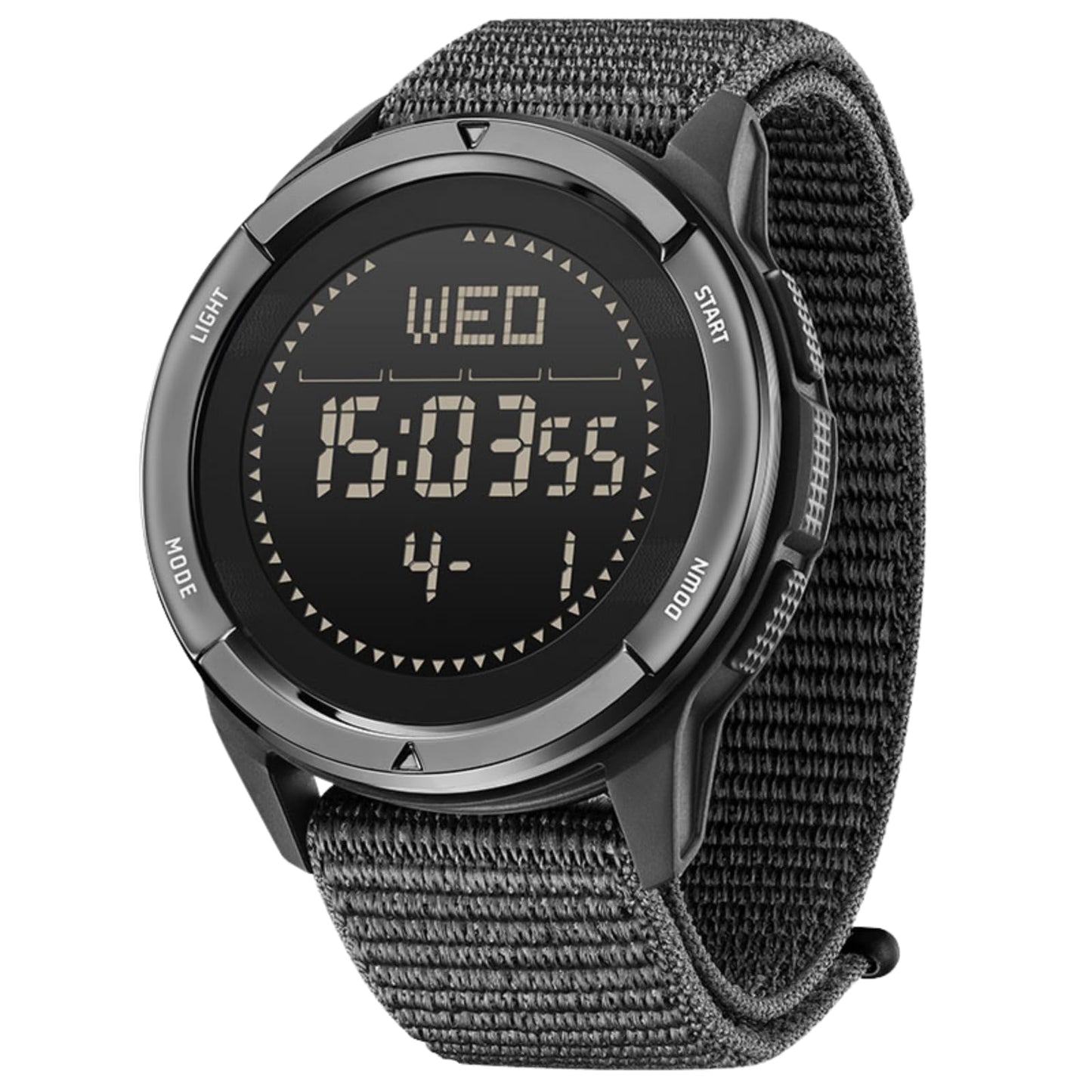 CakCity Tactical Watches for Men Military Sport Watches with Carbon Fiber Case Lightweight Waterproof Watch for Women/Men Digital Watches with Compass,Step Counte,Metronome,5ATM