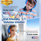 iClever Kids Headphones for School Travel, Safe Volume Limited, HD Mic Stereo Sound Over-Ear Girls Boys Headphones for Kid, FunShare Foldable 3.5mm Wired for iPad Computer, HS19