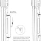 Surge Protector Power Strip, 6-Outlet with 200J Protection, 2ft Extension Cord, Rectangle, Black (2 Pack)