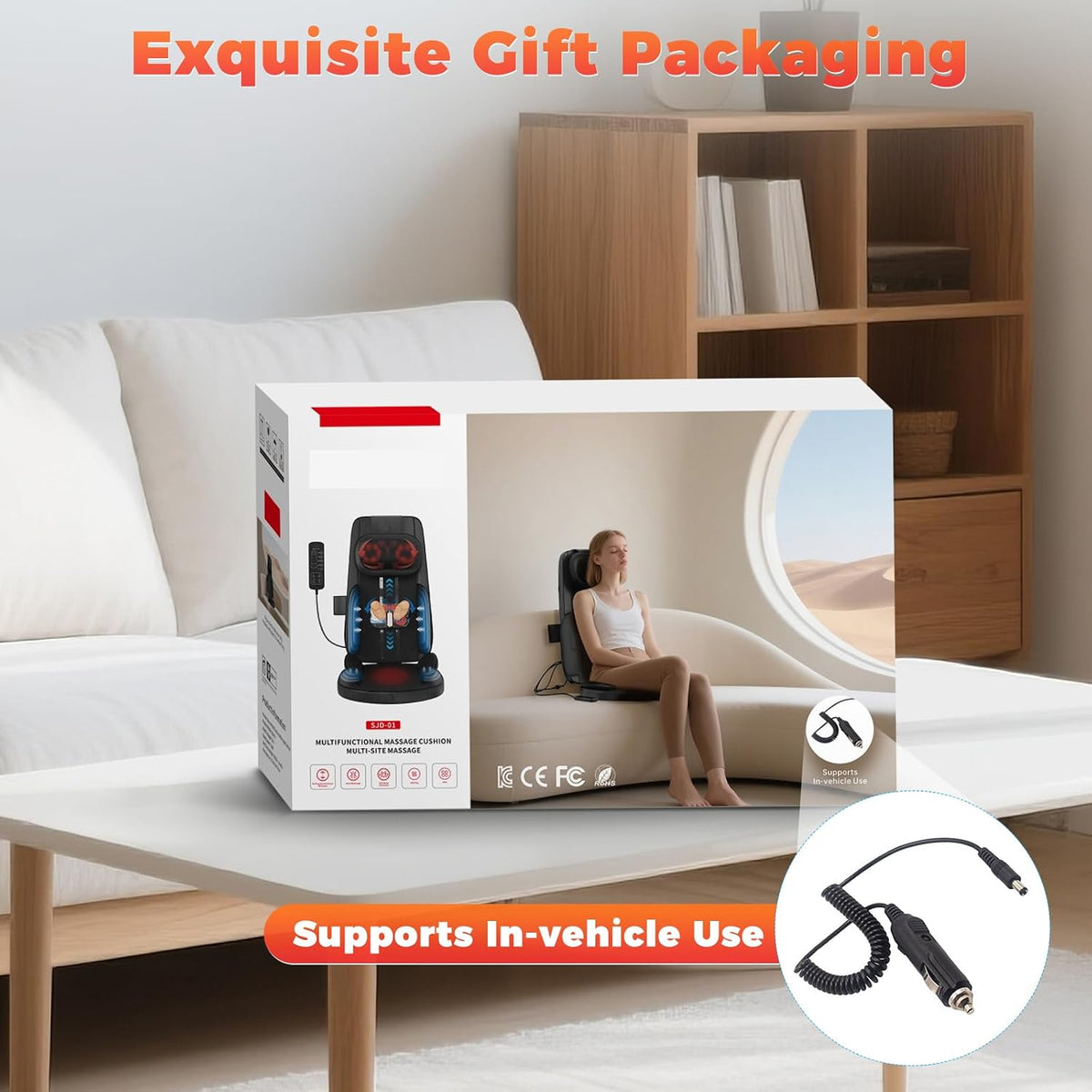 Shiatsu Neck and Back Massager for Pain Relief Deep Tissue 8D Kneading Massage Chair Pad with Heat, Home Office, Relaxation Gifts for Men Women