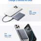 Baseus Picogo Magsafe Portable Charger, Qi2 15W 0.5" Ultra Slim 10000mAh Wireless Power Bank, 27W Fast Charging Magnetic Battery Pack with USB-C for iPhone 17 Pro Max/17 Pro/Air/16/15/14/13/12
