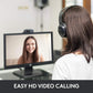 Logitech C270 HD Webcam, 720p, Widescreen HD Video Calling, Light Correction, Noise-Reducing Mic, Works with Zoom, Nintendo Switch 2’s New GameChat Mode, PC/Mac/Laptop/MacBook/Tablet - Black
