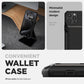 VRS DESIGN Damda Glide Pro Phone Case for iPhone 14 Pro Max, Sturdy Semi Auto Wallet [4 Cards] Case with Card Slot Holder, Compatible for iPhone 14 Pro Max Case (2022) Matte Black