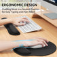 KTRIO Ergonomic Keyboard Wrist Rest and Mouse Pad with Wrist Rest Set, Memory Foam Wrist Support for Typing, Gaming, Office and Home Use, Black