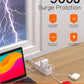 Power Strip Surge Protector, BESHON 5Ft Extension Cord, 6 Outlets with 4 USB Ports (2 USB C Outlet), 3-Side Outlet Extender, Wall Mount, Compact for Travel, Home, College Dorm Room and Office