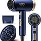 Hair Dryers for Women, CONFU Hair Dryer with Diffuser, Blow Dryers for Men, Hairdryer with Diffuser Attachment, Portable Lightweight Fast Drying Negative Ion Hairdryer for Home
