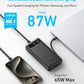 Anker Power Bank, 20,000mAh Travel Essential Portable Charger with Built-in USB-C Cable, 3-Port 87W Max Fast Charging Battery Pack, for MacBook, iPhone 16/15 Series, Samsung, Switch, and More