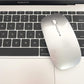 Bluetooth Wireless Mouse for Laptop mac MacBook ipad MacBook air MacBook pro pc Desktop Computer Windows Chromebook Notebook (Silver)