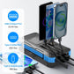 Solar Charger Power Bank 49800mAh with 4 Built-in Cables & 3 Foldable Panels, PD22.5W Fast Portable Phone Charger, External Battery Pack with USB-C in/Output & Flashlight for Outdoor Camping