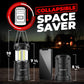 GearLight Camping Lantern - 2 Portable LED Battery Powered Lantern with Magnetic Base and Foldable Hook for Emergency Use or Campsites, Essential Hurricane Survival Kit with Batteries - Black