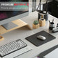 MROCO Mouse Pad [30% Larger] with Anti-Fray Stitched Edges, Premium-Textured Waterproof Surface, Non-Slip Rubber Base, Computer & Gaming Mouse Mat for Laptop, Office & Home, 8.5 x 11 in, Black