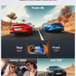 4K 3 Channel Dash Cam Front and Rear,4K+2.5K+1080P Dash Camera for Cars Inside,3.2" Screen Dash Camera for Cars, WiFi APP Control,4 IR Night Vision, G-Sensor, 24H Parking Mode, 64GB SD Card Included