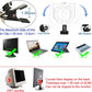 LED Ring Light Video Conference Lighting Kit, Dimmable 3200K–6500K Clip-On Light for Laptop, Phone & Monitor (Black)