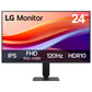 LG 24U411A-B 24-inch Full HD (1920 x 1080) IPS Computer Monitor, 120Hz, HDR10, Reader Mode, Flicker Safe, HDMI, Slim Stand Base, Black