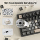 RK ROYAL KLUDGE R98 Pro Wired Mechanical Keyboard, 96% Creamy Gaming Keyboard RGB Backlit with Number Pad and Volume Knob, Gasket Mount, MDA Profile PBT Keycaps, Hot Swappable Pre-lubed Linear Switch