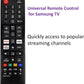 Universal Samsung-TV-Remote, BN59-01315J Remote Replacement for All Samsung LCD LED HDTV 3D Smart TVs