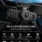 IIWEY N5 4 Channel Dash Cam 360° View, 1080P Front and Rear Inside, Left Right Dash Camera for Cars, 8 IR Lamps Night Vision, 5G WiFi & APP Control, G-Sensor, Parking Mode, with a Free 128GB SD Card