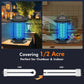 Bug Zapper Outdoor Indoor, 18W Power & 4400V Instant Grid Mosquito Repellent, Insect Control Efficiency Increased 100%, 1/2 Acre Coverage, Fly Trap for Patio, Backyard, Home