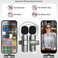 PoP voice USB C Mini Microphone for iPhone 16/15/14/Android, Wireless Lavalier Microphone with Noise Reduction, Lapel Lav Mic for Vlog YouTube TikTok Recording, 12H, 65ft