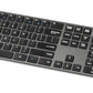 Ultra Premium Wireless Keyboard and Mouse Combo - Rechargeable, Ultra Slim Design, Quiet, Full Size, Number Pad, Unifying Receiver, Black