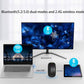 Wireless Bluetooth Mouse Rechargeable Laptop Mice with LED Use Portable(BT5.2 and USB 2.4G) Dual Mode Connection Silent Slim Computer Mouse for Laptop/iPad Tablet/Apple MacBook/PC (Black)