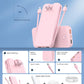 Portable Charger, 12000mAh 22.5W Fast Charging Power Bank with Built-in Cables & Wall Plug, Travel Essentials External Battery Pack, USB C Battery Phone Charger for iPhone, iPad, Samsung Pink