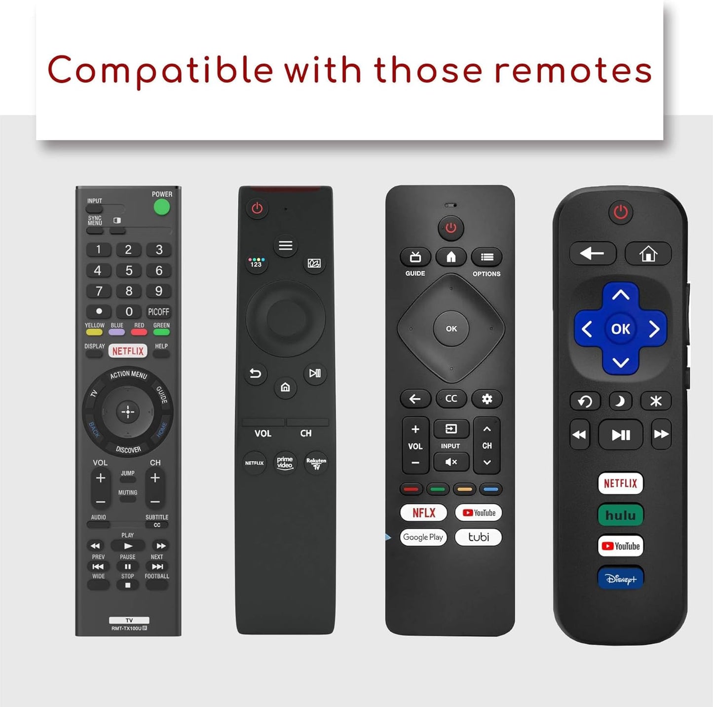 Replacement Voice Remote for Insignia, Toshiba, Hisense, TCL Smart TV 2025, Universal TV Remote Compatible with TCL, Google Philips, Sony, Samsung and Roku TVs