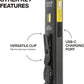 KLEIN TOOLS 56074 EDC Pocket Flashlight with Green Laser, Three Brightness Modes up to 1000 Lumens with Turbo Mode, Built-in Floodlight, <1mW, 510 to 530nm, Class 2, Rechargeable