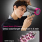 CONFU Ionic Blow Dryer 1600W, Portable Lightweight Fast Drying Negative Ion Hairdryer Blowdryer, 3 Heat Settings & Infinity Speed, with Diffuser and Concentrator Nozzle for Home & Travel