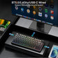 AULA F75 Pro Wireless Mechanical Keyboard,75% Hot Swappable Custom Keyboard with Knob,RGB Backlit,Pre-lubed Reaper Switches,Side Printed PBT Keycaps,2.4GHz/USB-C/BT5.0 Mechanical Gaming Keyboards