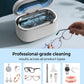 35W Ultrasonic Jewelry Cleaner, 45KHz Retainer Cleaner for Jewelry, 5 Timer & 3 Power Modes, Eyeglasses, Rings, Watch Strap, Dentures - 20oz, 304 Stainless Steel Tank, Quiet <38dB (White)