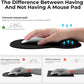 EooCoo Ergonomic Mouse Pad with Gel Wrist Rest Support Middle Concave Design, Relieve Wrist Pain Mousepad, Non-Slip Base for Laptop, Computer, Office Desk Accessories, Carpal Tunnel Syndrome
