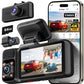 REDTIGER F17 4K 3 Channel Dash Cam, STARVIS 2 IMX675 HDR, 2160P+1080P+1080P Front Inside and Rear Triple Car Camera with 64GB Card, 5.8GHz WiFi GPS, IR Night Vision, G Sensor, WDR, Parking Mode