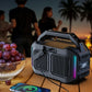 Speakers Bluetooth Wireless: 80W(Peak) Loud Speaker with Bass, 20H Playtime, IPX6 Waterproof, Large Jobsite Speakers for Work, Outdoor, Workshop, Garage, Portable Speaker with TWS (Black)