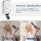 ALTSON 60 LED Portable Selfie Light Video Conference Lighting with Clip & Camera Tripod Adapter Rechargeable 2200mAh CRI 97+, 3 Light Modes for Phone iPhone Webcam Laptop Photo Makeup