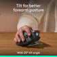 Logitech MX Ergo S Advanced Wireless Trackball Mouse, USB-C Rechargeable Wireless Ergonomic Mouse with Bluetooth and Encrypted Dongle, 6 Programmable Buttons, for PC/Mac - Graphite