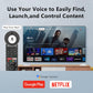 Voice Replacement Remote Control for Sony-Bravia-TVs，for All Sony 4K UHD LED LCD HD Smart TVs. 1-Year Warranty.