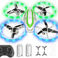 Mini Drone for Kids Beginners, RC Quadcopter Drone with Colorful Light, One Key Start, Altitude Hold, Headless Mode, 3D Flips, Indoor RC Helicopter Toy for Boys and Girls
