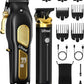 Ufree Professional Cordless Clippers and Trimmers Set for Men for Hair Cutting, Beard Trimmer, Barber Clippers, Rechargeable Electric Shaver, Gifts for Men