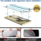 amFilm Auto-Alignment OneTouch for Samsung Galaxy S24 Ultra 6.8'' Screen Protector + Camera Lens Protector, Tempered Glass, 30 seconds Installation, Bubble Free, Case Friendly, Anti-Scratch [2+2 Pack]