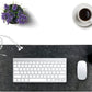 Felt Desk Mat | Computer Mat for Desk(36x12Inches) | Large Felt Mouse Pad and Keyboard Mat | Desk Protector for Office | Dark Gray