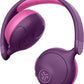 JLab JBuddies ANC 2 in 1 Wireless + Wired Kids Headphones, Active Noise Canceling and Be Aware Modes, Safe Volume Settings, 50+ Hours Playtime, Adjustable, Purple/Pink