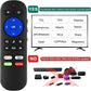 Pack of 2 IR Remote Only for Roku Built-in TV Remote,for Hisense/TCL/Onn/Element/Sharp/Haier/Hitachi/LG/Sanyo/JVC/Magnavox/RCA/Philips/Westinghouse Roku Series Smart TV, Not for Others Roku or TV