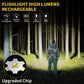 Rechargeable Flashlights High Lumens, 7Mode Super Bright Flashlight Powerful, Adjustable Tactical Flash Light High Powered, LED Flashlights for Home Emergency Hunting Camping Essentials Gear