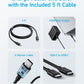 Anker MacBook Charger, Compact and Foldable 100W USB C Charger for MacBook Air, Samsung Galaxy, iPhone 17/16 Series, iPad Pro, and More, 5FT USB C Cable Included
