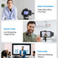 PQRQP 3 in 1 Microphone for iPhone/Android/Camera, Wireless Microphones, 328ft Transmission, 18H Battery Life, Mini Microphone for Record Interview, Vlogs, Tiktok, Bags & Cases